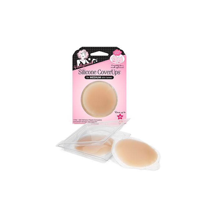 3D of Hollywood Fashion Secrets silicone coverups for medium skin tone with actual silicone and inner container outside
